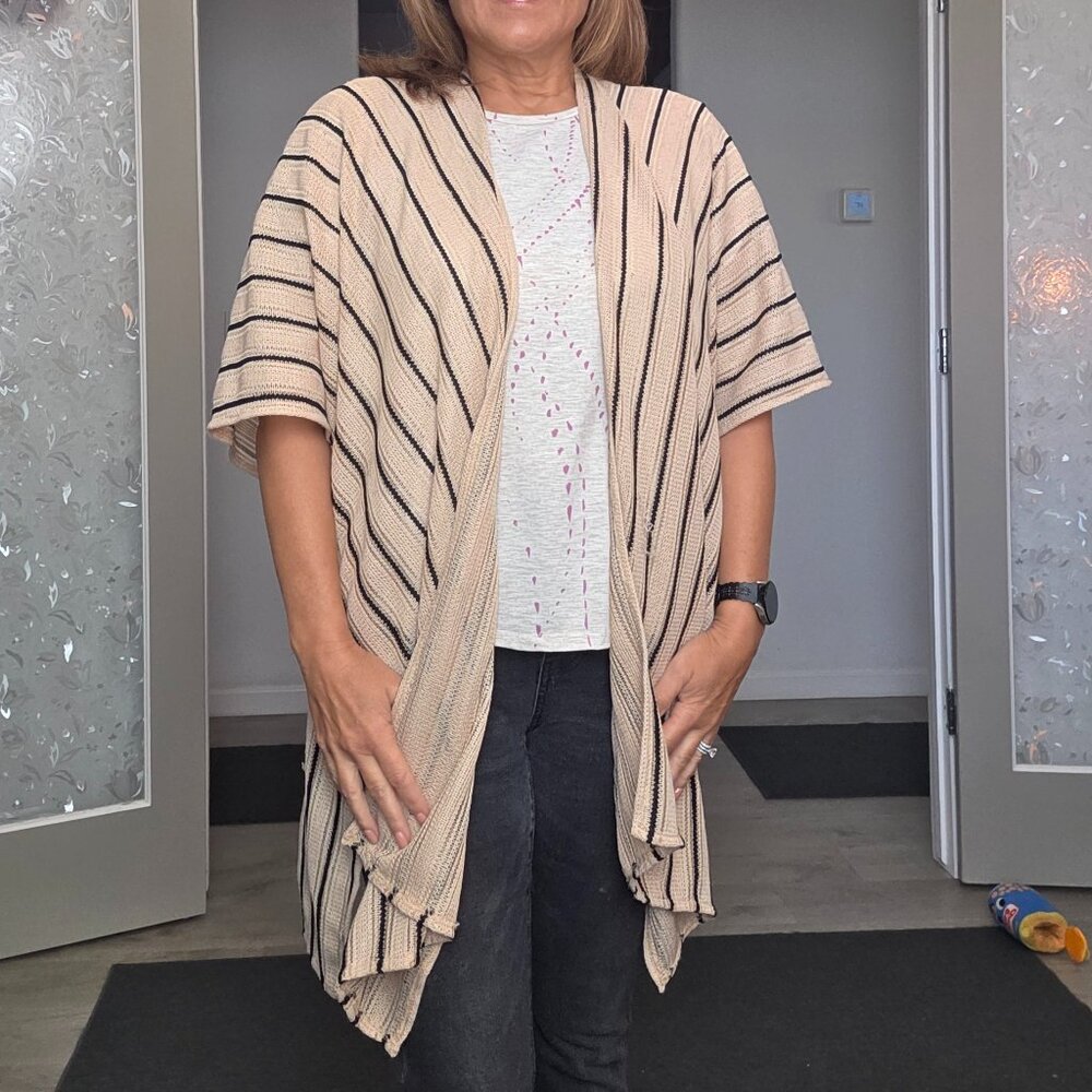Tan and black cover up - one size